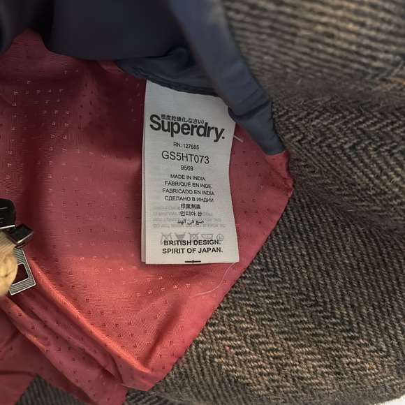 Superdry, The Havking Blazer, Size X-Small, removable neck, soft and Adorable - Picture 6 of 7